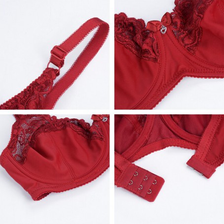 Lace Bra Plus Size Bra Women Underwear Bralette Crop Top Sexy Female Bra Large BH Tube Top Female Push Up Brassiere Laced Bra
