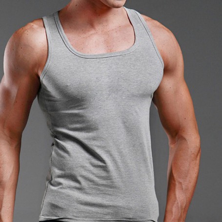 Summer Plus Size Men Clothing Tank Tops Black White Gray Singlets Sleeveless Fitness Men Vest Casual Bodybuilding Vest New