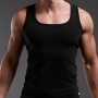 Summer Plus Size Men Clothing Tank Tops Black White Gray Singlets Sleeveless Fitness Men Vest Casual Bodybuilding Vest New