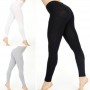 Ladies Women Stretch Leggings Fitness Sports Long Leggings Solid Black White Gray Trousers
