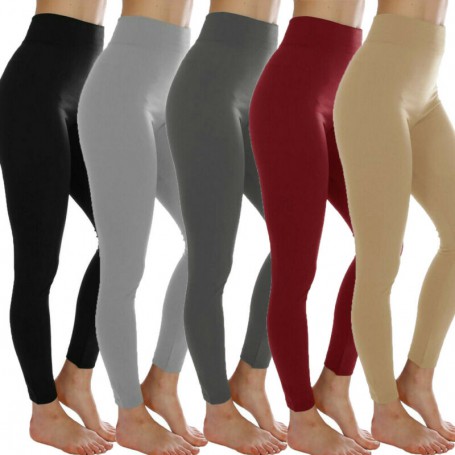 Women Autumn Winter High Waist Stretch Leggings Fitness Running Sports Trousers Soild Color Active Pants Black White Wine Red