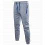 Mens Sport Pants Long Trousers Casual Tracksuit Gym Fitness Workout Joggers Sweatpants Black Light Gray Dark Gray Navy Blue
