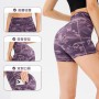 Women's Tight Yoga Shorts High Waist Hip Raise with Pockets for Running Fitness Yu12427