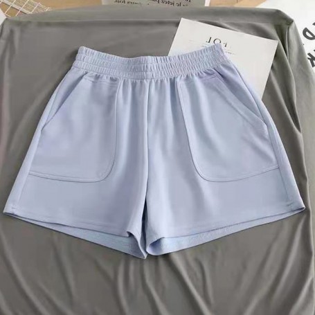 Women Sports High Waist Pants Hot Pants Wide Leg Shorts Loose Casual Summer Solid Color Oversize Female Short Pants