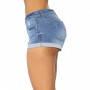 Denim Casual Pockets Hole Burr Jeans Lady Short Pants High Waist Girl Shorts