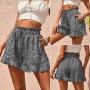 Women Shorts Stretchy Sweat Absorbing Youthful Floral Printing Girls Shorts Pants Outdoor Casual Drawstring Female Shorts