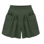 1pcs/lot Women Summer Shorts Cotton And Linen Trousers High Waist Ladies Loose plus size beach shorts