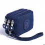 1pcs/lot Fashion Portable Women Wallet Bag Coin Purse Mini Bag with Three Zipped Women Wallets Big capacity wallet