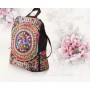 1pcs/lot Vintage Embroidery Ethnic Canvas Backpack Women Handmade Flower Embroidered Travel Bags