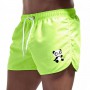 Men's Board Shorts Panda Printing Beach Style Casual Fitness Breathable Training Drawstring Loose Male Sport Pants