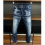 Dsquared2 Women/Men Spray Paint Hole Jeans Pencil Pants Motorcycle Party Casual Trousers Street Clothing Denim A378