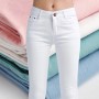 white high waist jeans women spring elastic forcejeans woman skinny slim OL office lady denim pencil pants female