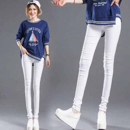 High Waist Pencil Woman's Pants Autumn Black Leggings Elastic Trousers for Women Female Fashion Clothes Woman