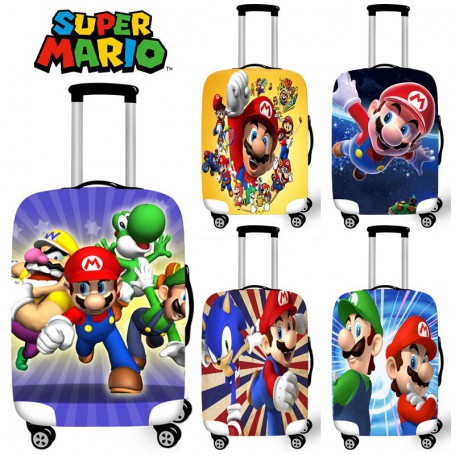 Super Mario Travel Suitcase Dust Cover Luggage Protective Cover for 18-32 Inch Trolley Case Dust Cover Travel Accessories