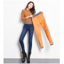 Jeans Women Casual Pants High Waist Jeans Elastic Waist Pencil Pants Fashion Denim Trousers Winter Warm Plus Size 40