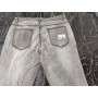 Men's Skinny ripped jeans men Pants Pencil Biker Side Striped Jeans Destroyed Hole Hip Hop Slim Fit Man Stretchy Jean Print