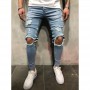 Fashion Jeans For Men Skinny Ripped Denim Trousers Biker High Quality Male Slim Casual Men's Pants Hip Hop Jogging jean homme