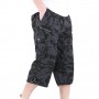 Long Length Cargo Shorts Men Summer Casual Cotton Multi Pockets Hot Breeches Cropped Trousers Military Camouflage Shorts 3XL