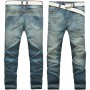 Jeans For Men's  Brand Pants Denim Trousers Slim Fit Clothes Streetwear Baggy Business Fashion Black Light Blue Cargo Pants