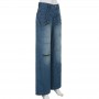 Vintage Streetwear Y2K Jeans Women High Waist Button Up Straight Pants Retro Baggy 90s Denim Cargo Pants