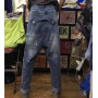 Vintage Ripped Denim Harem Pants Women or Men High Waist Loose Casual Jeans