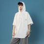 Oversized Hooded T Shirts  Girls Fashion Trends Basic Solid Tops Womens Casual Clothes Half Sleeve Streetwear Cotton Tees