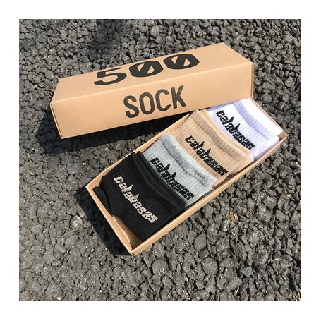 4 Pairs/Box Fashion Socks Crew Male Tide Street Europe Hip Hop Match 500 Tidal Youth Socks Men and Girl Personality Socks