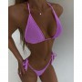 Women Swimsuit Sexy Solid Push Up Bikini Set  New Brazilian Bikinis Thong Female Summer Swimming Suits