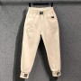 Women Elastic Waist Loose  Jeans All-matched Casual Cotton Denim Harem Pants S982