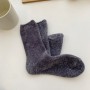 New Chenille Vertical Strips Thickened Plus Velvet Warm Socks Comfortable Breathable Sweat-absorbent Floor Socks