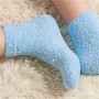 Women's Bed Socks Pure Color Fluffy Warm Winter Christmas Gift Soft Floor Home Candy Color Coral FLeece Velvet Socks Dropship