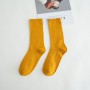 Socks Women Middle Tube Solid Color Long Loose Socks Breathable Skateboard Cotton Socks For Girls Students