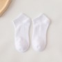 Solid Color Socks Black White Gray Socks Women's Mid-tube Spring and Summer Breathable Short-tube Medium Tube Sports Socks