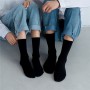 Solid Color Socks Mid-tube Black and White Cotton Socks Absorbent and Deodorant Soft and Comfortable High-Quality Socks