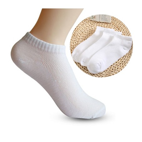 4Pair Solid Mesh Women's Short Socks Invisible Ankle Socks Women Summer Breathable Thin Boat Socks Calcetines Black White Gray