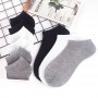 10 Pairs Women Socks Breathable Sports Summer socks Solid Color Boat socks Comfortable Cotton Ankle Socks White