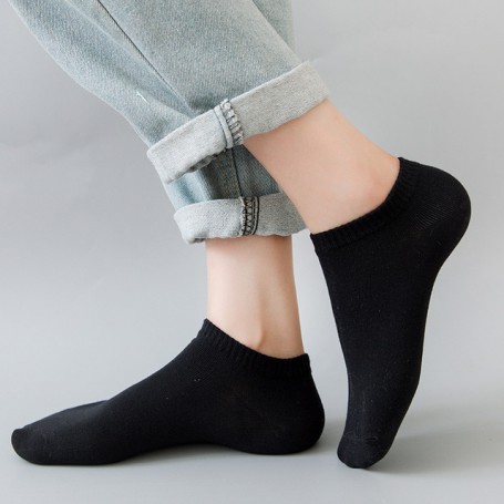 10 Pairs Women Socks Breathable Sports Summer socks Solid Color Boat socks Comfortable Cotton Ankle Socks White