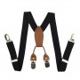 New Fashion Kids Leather Suspenders Children Elastic Braces