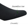 Men socks 5 Pairs Bamboo Non-binding Flat-Knit Ankle Diabetic/Dress socks  with Seamless Toe(Big and tall available)