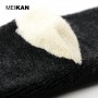 High Quality Women Full Terry Cotton Socks Purple Blue Dot Breathable Warm Modern Retro Winter Socks 4Pairs/Lot