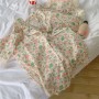 New Summer Women Girls Home Clothes Pajamas Set Casual Loose Plaid Printed Short Sleeve 2 Pieces Suit Pijama Sleepwear Pjs