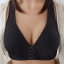 Jodimitty Women Back Buckle Cotton Bra Wire Free Plus Size Underwear Widened Shoulder Straps Brasieres Comfort Breast Female