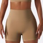 Comfortable Skin Friendly Summer High Waist Yoga Shorts Gym Hip Lift Pants Pocket Breathable Running Cycling Sports Shorts Women