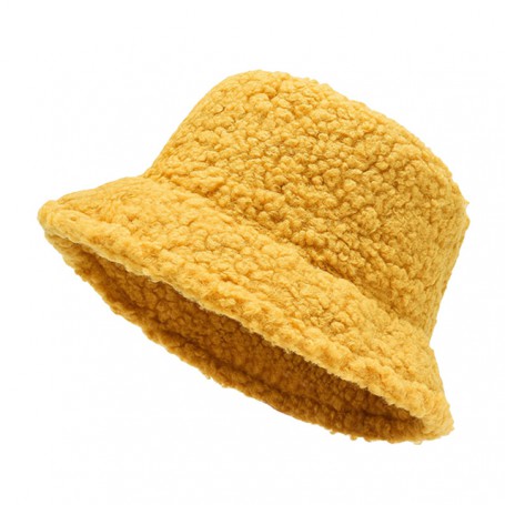 Unisex Harajuku Bucket Hat Graffiti Solid Women Men Fishing Fisherman Hat Autumn Winter Lamb Wool Outdoor Warm Panama Cap