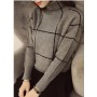 Turtleneck Sweater Women Pullover Patchwork Outfit New Casual Loose Han Edition Thick Long Sleeve Knit Clothes Vestidos LXJ974