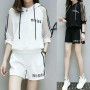 Summer Women Tracksuits Casual Ladies Clothing Set 2 Pieces:tee Shirt Top+shorts Casual Plus Size M~3XL Female Sportswear