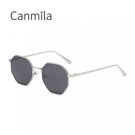 Women Polarized Sunglasses Metal Rhombus Sun Glasses Irregular Vintage Small Frame  UV400 Ladies  Sunglasses BS8076