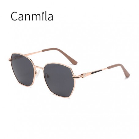 Sunglasses Unisex Square Vintage Sun Glasses Famous Brand Sunglases Polarized Retro Feminino for Women Men Canmila BS8085