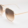 Men's Alloy Square Polygon Sunglasses Fashion Pilot Aviation Glass Female Retro Pink Transparent Super Large Shadow 3648