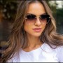 Square Rimless Sunglasses Women Luxury Brand Designer Summer Red Glasses Fashion Sun glasses For Men UV400 Shades Oculos